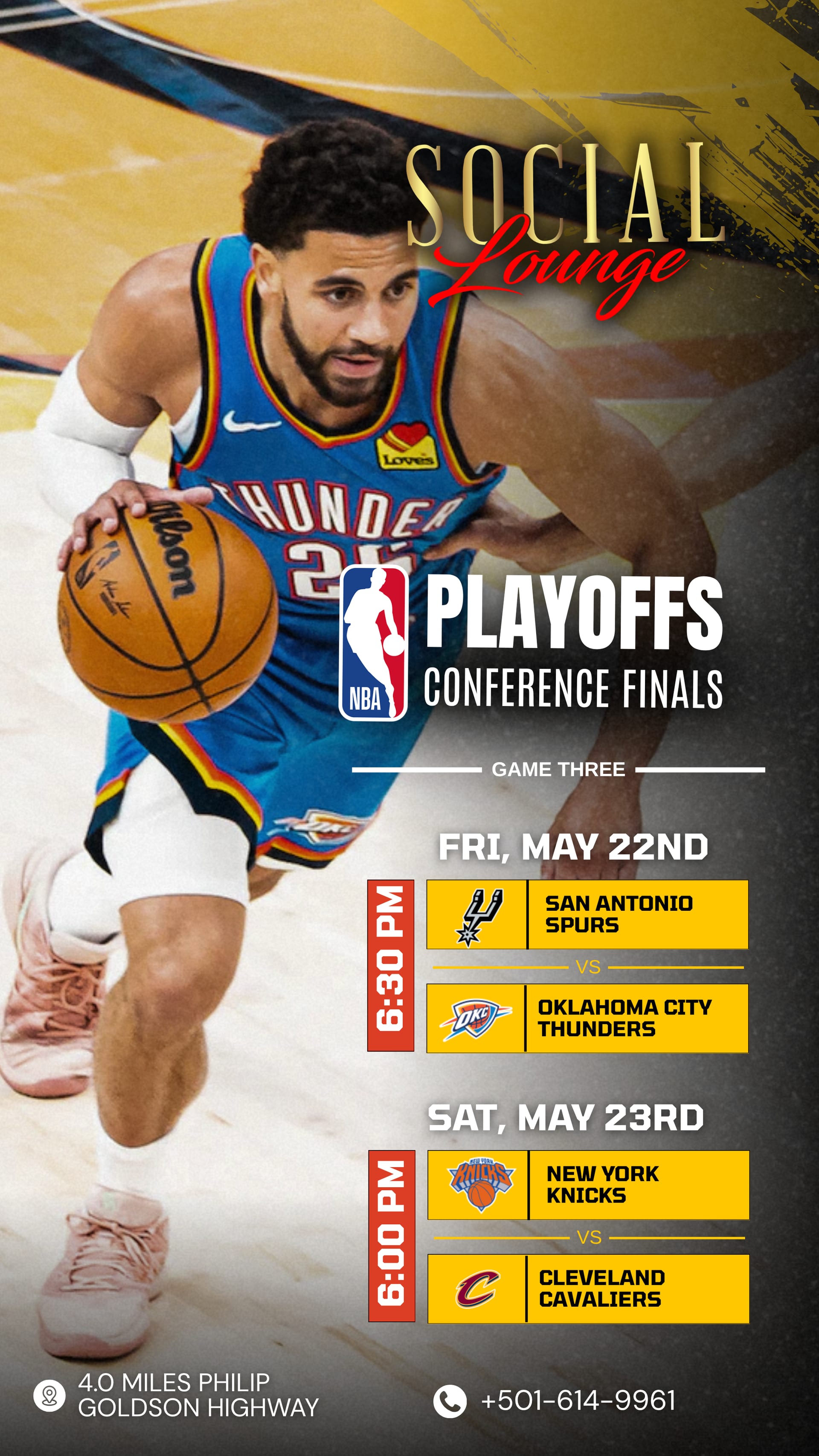 Social Lounge — sports-flyer 2