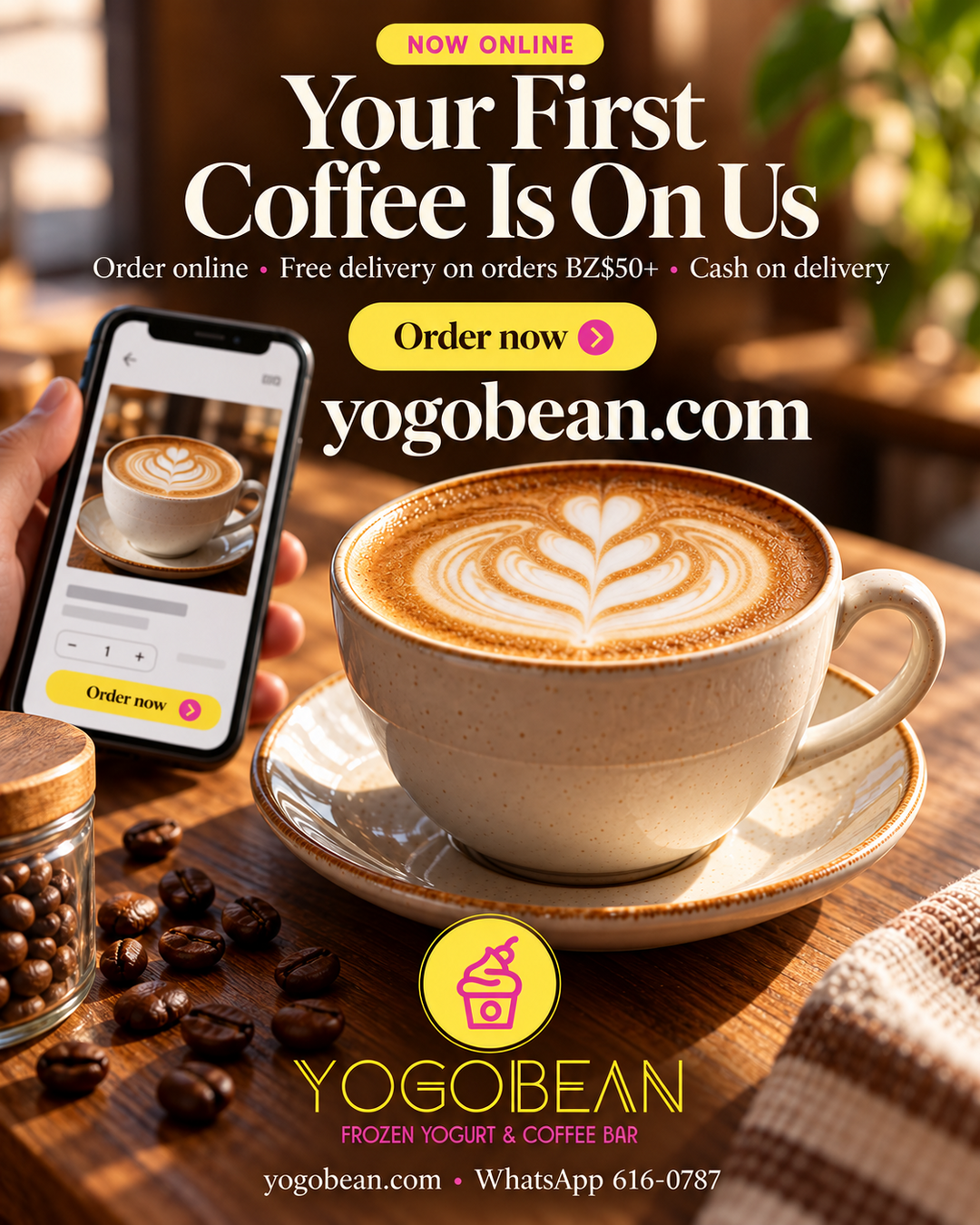 Your First Coffee Is On Us