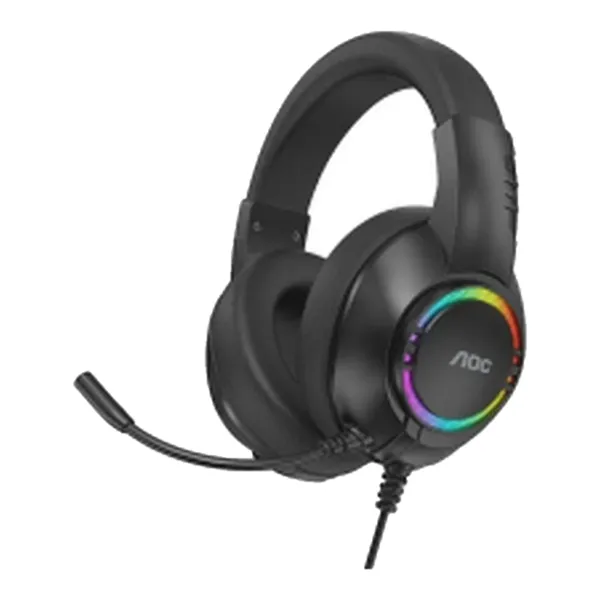 Aoc Wired USB Gaming Headset, 50MM, RGB - ACG2510BK/00 Black
