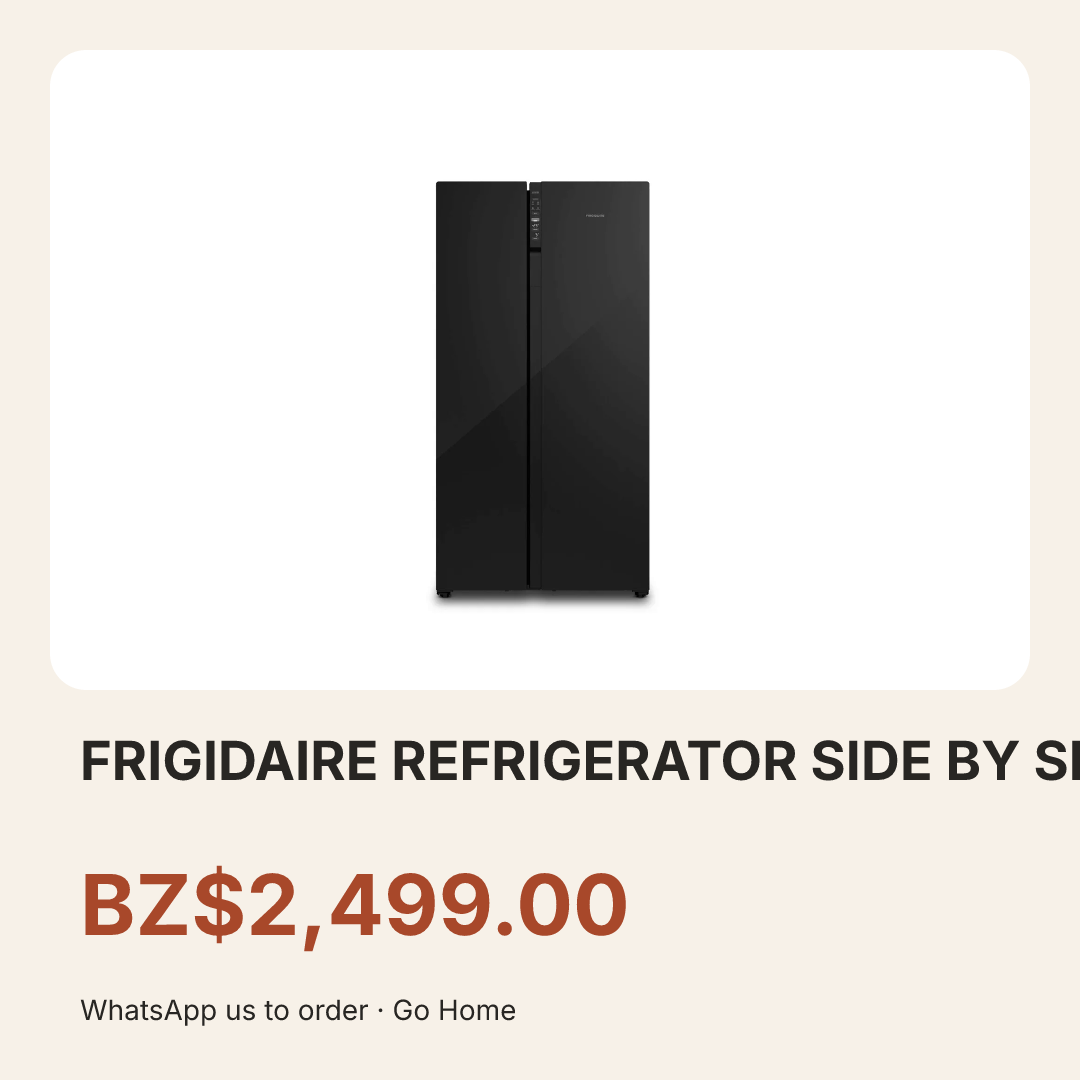 FRIGIDAIRE REFRIGERATOR SIDE BY SIDE BLACK
