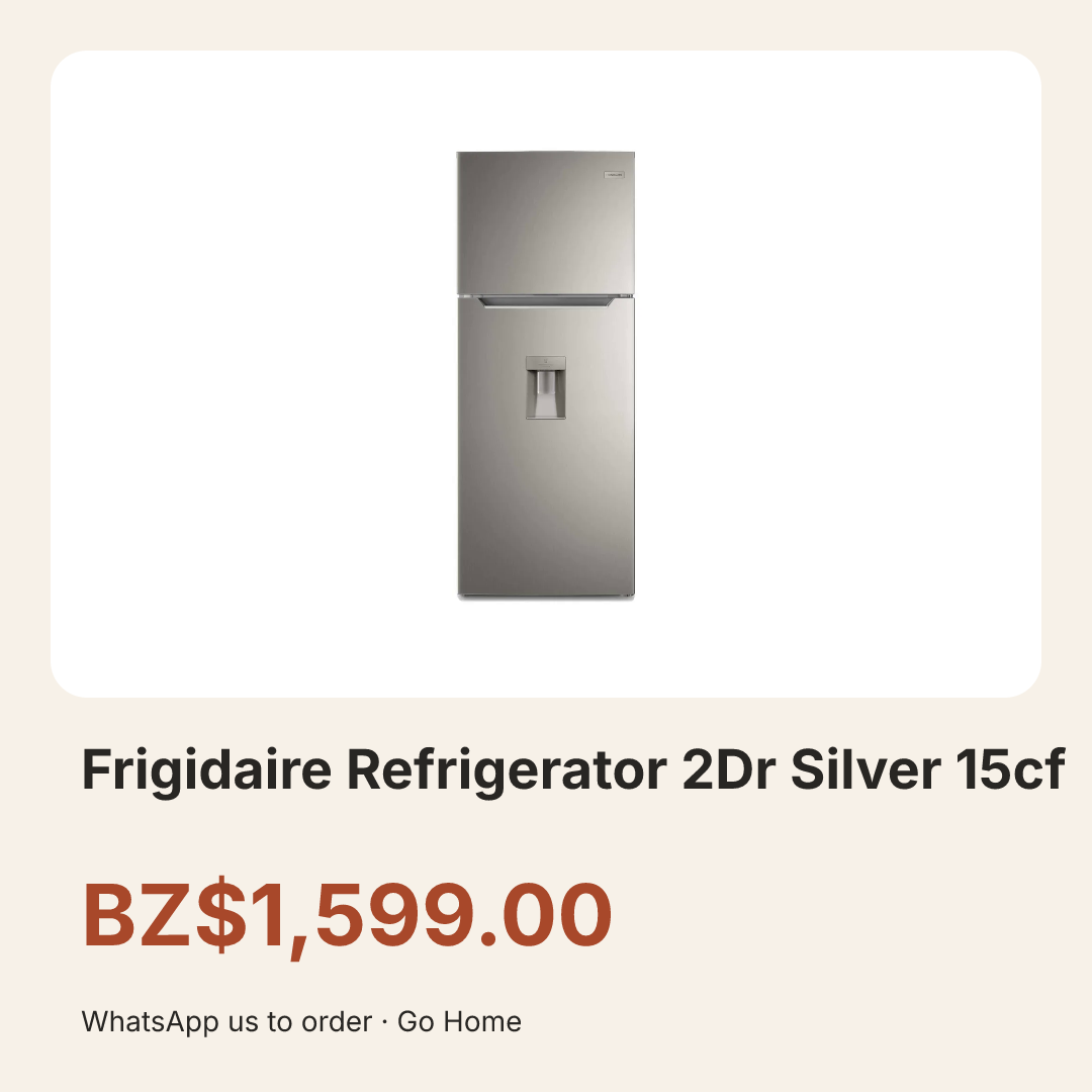 Frigidaire Refrigerator 2Dr Silver 15cf