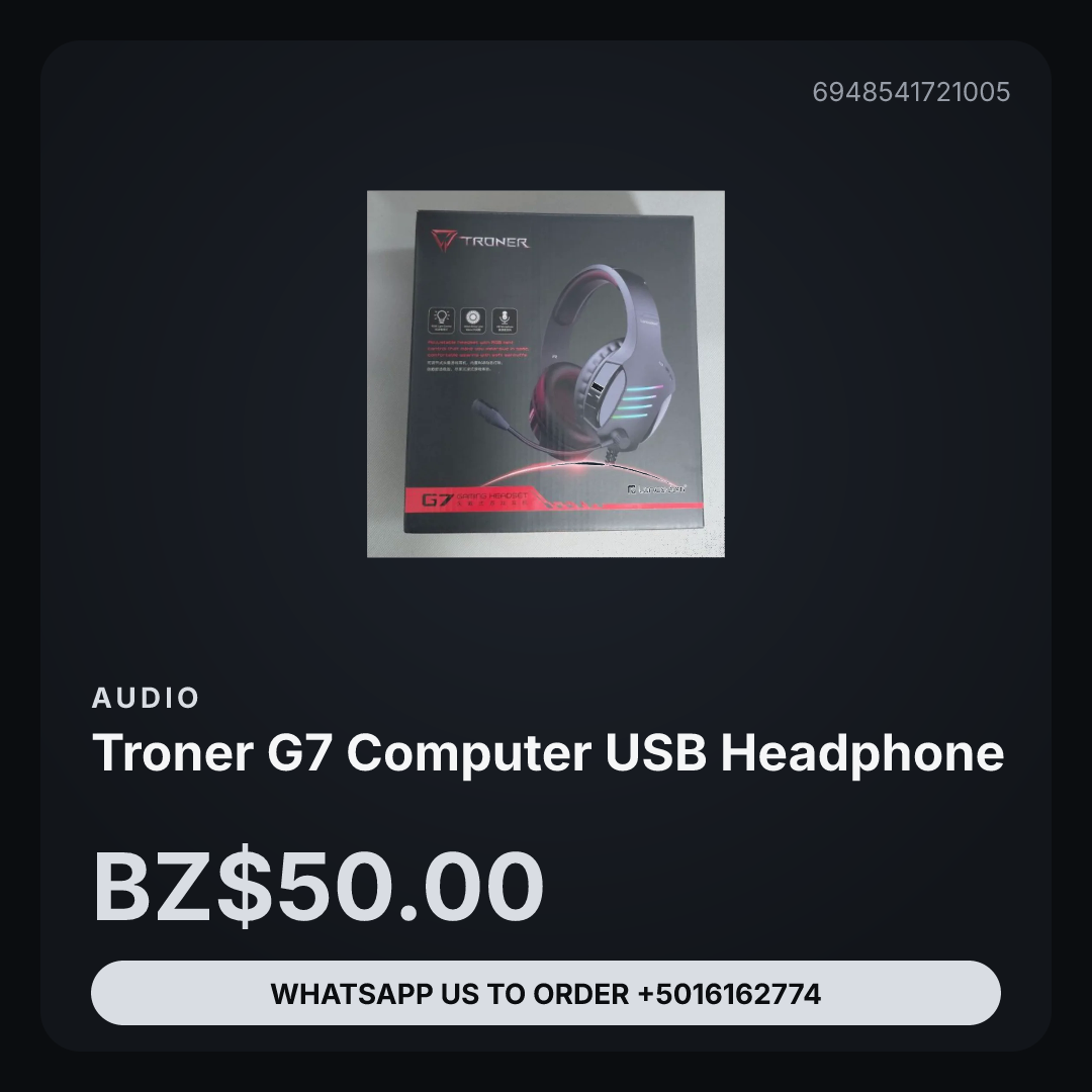 TRONER G7 COMPUTER USB HEADPHONE