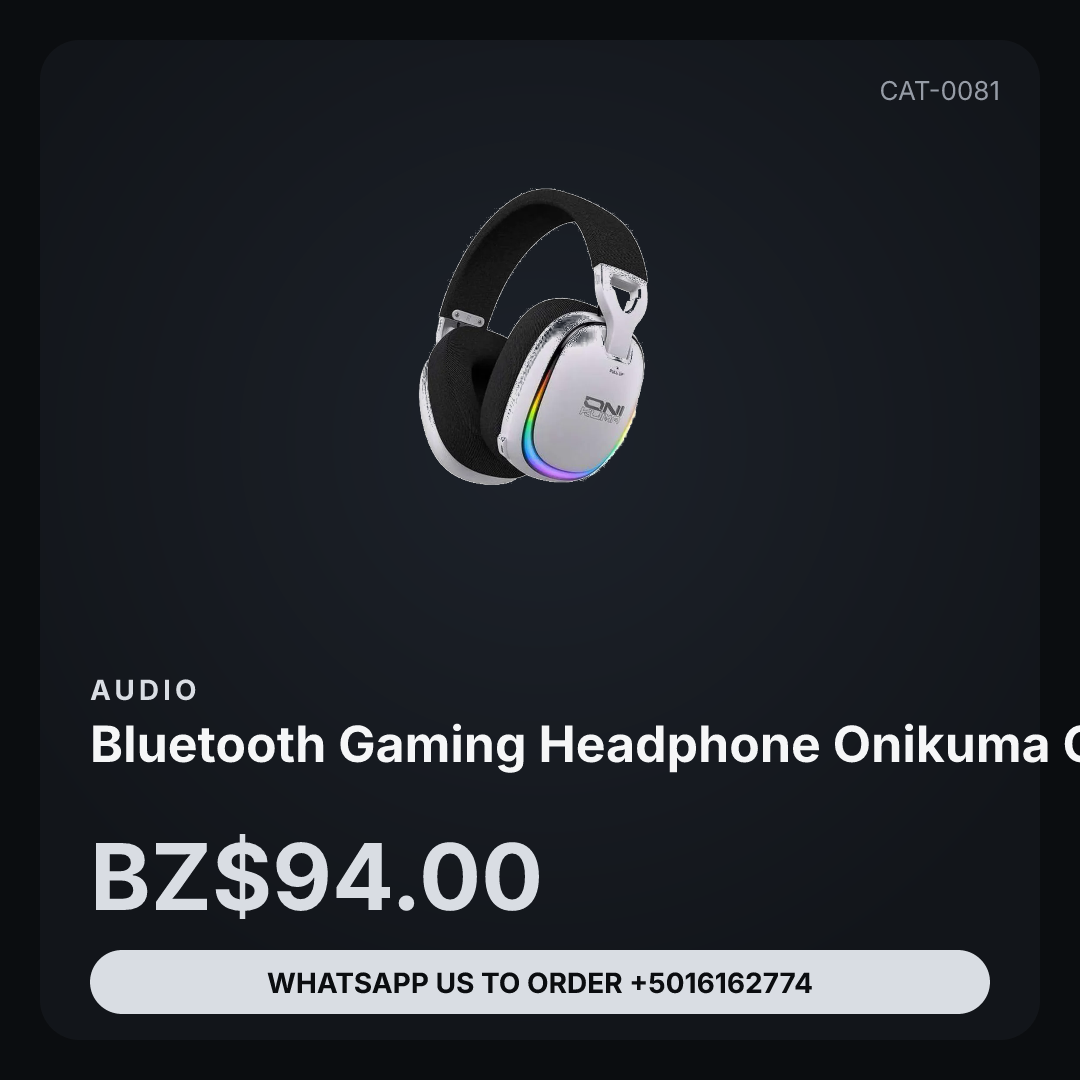 BLUETOOTH GAMING HEADPHONE ONIKUMA GT805W