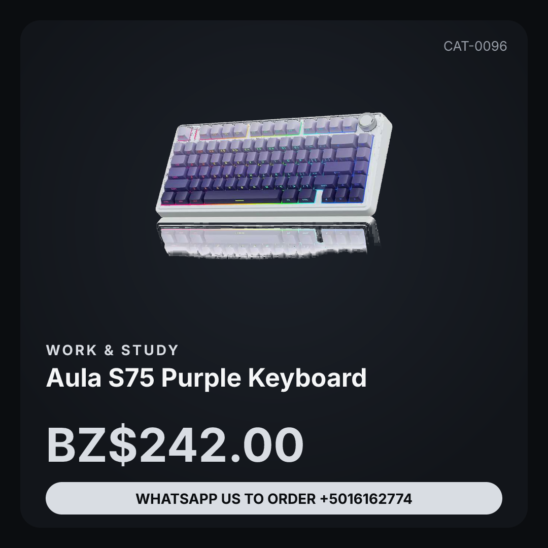AULA S75 PURPLE KEYBOARD